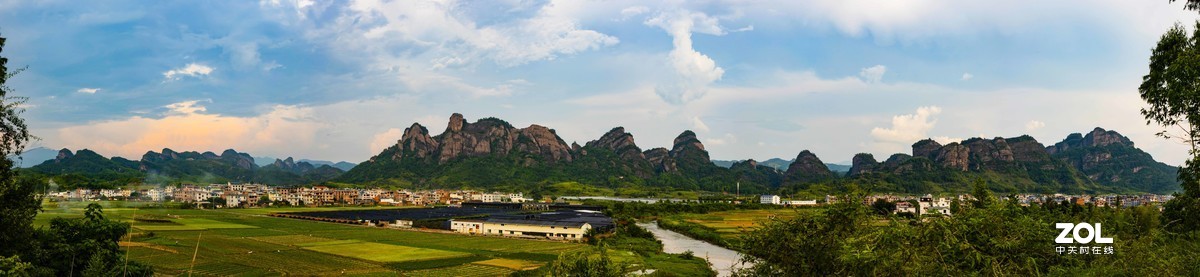 福建连城《冠豸山风景》_后期做成全景