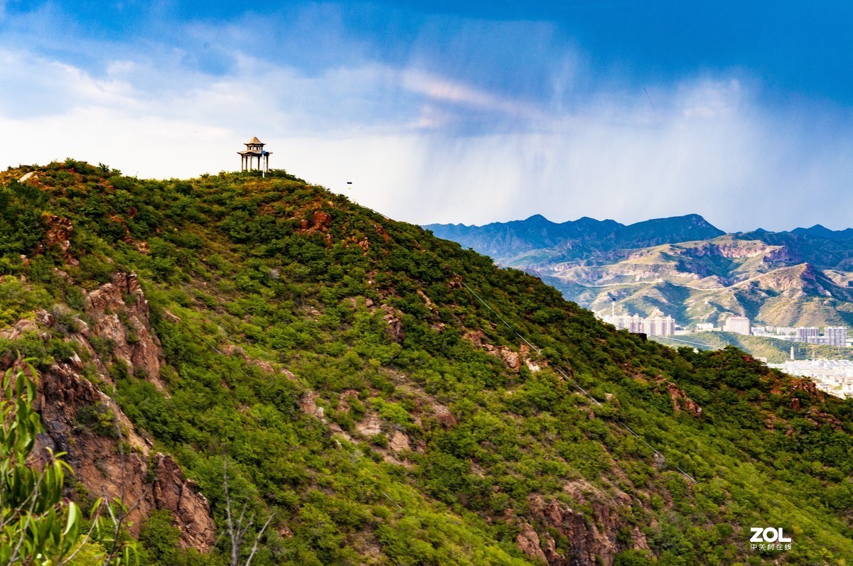 太阳雨山顶采风,张家口八角台公园