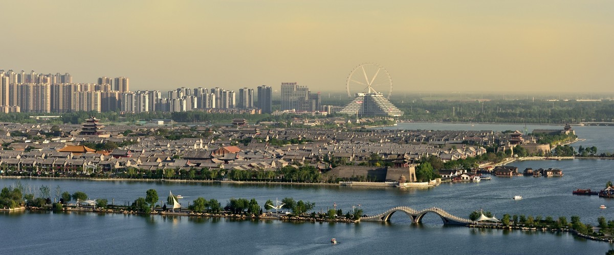 俯瞰东昌湖秀美的江北水城