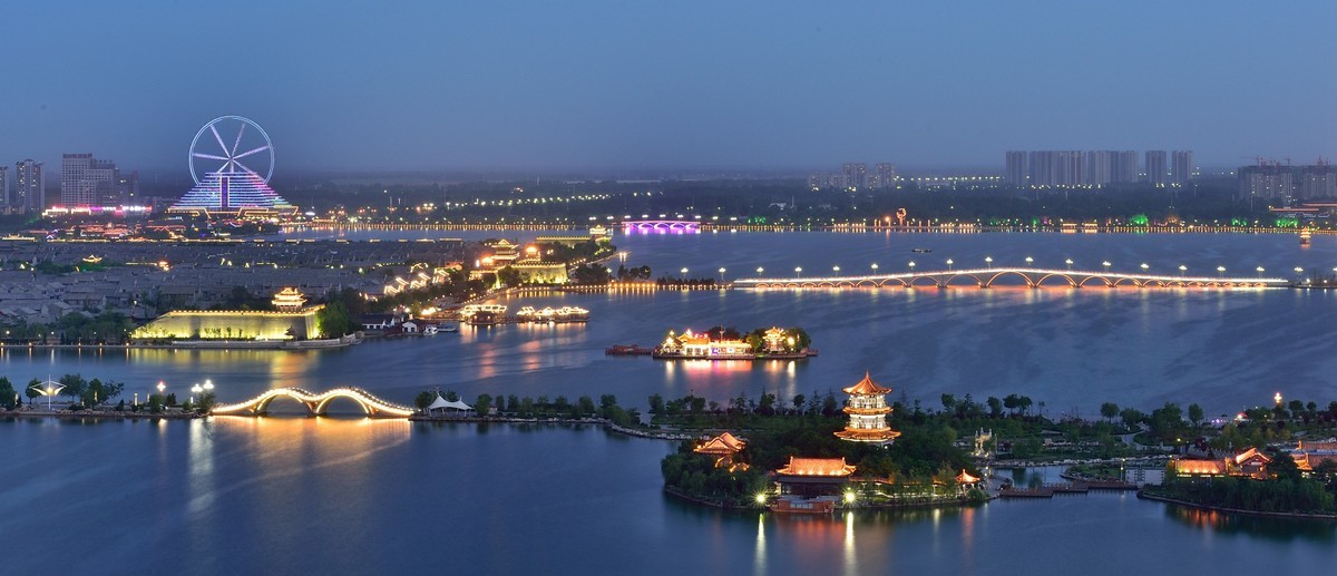 俯瞰东昌湖秀美的江北水城