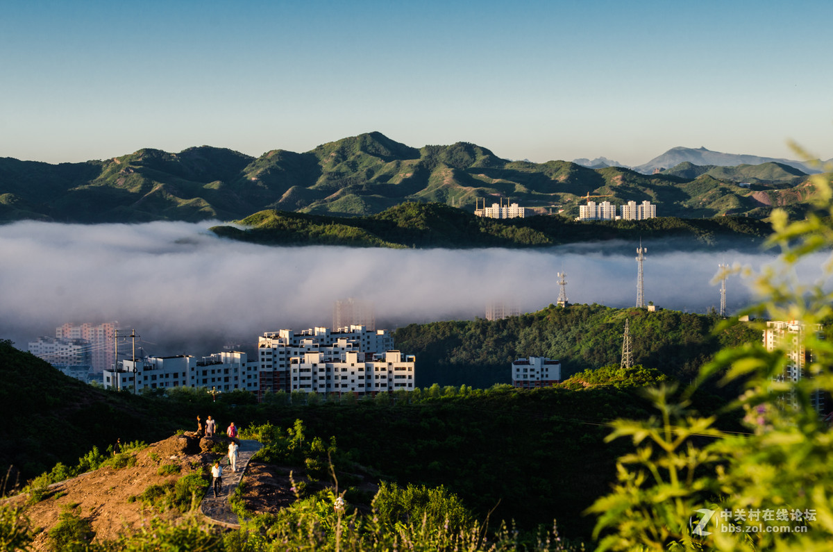 晨雾漫漫的佟山