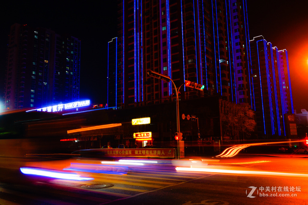 昨天拍的晚霞和夜景。