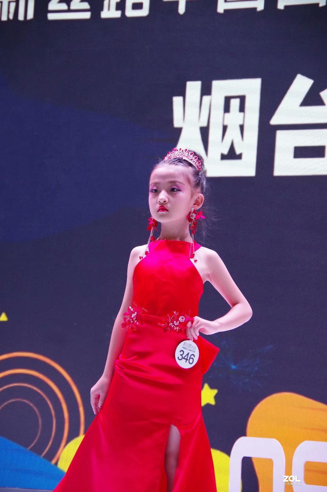 莱州源舞园小模特在烟台比赛影像