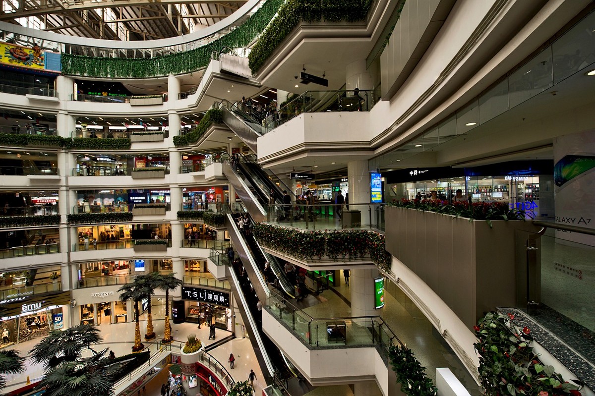 正佳广场内部拍摄