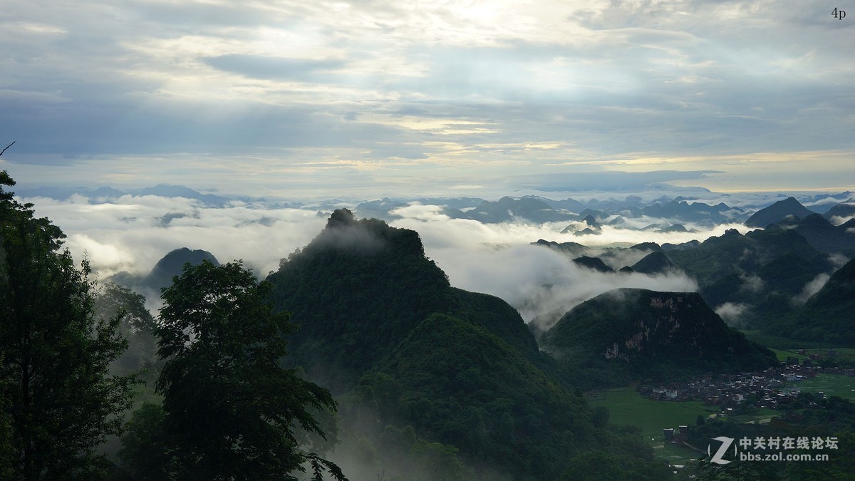 美丽的艺术之乡油岭村早晨风景