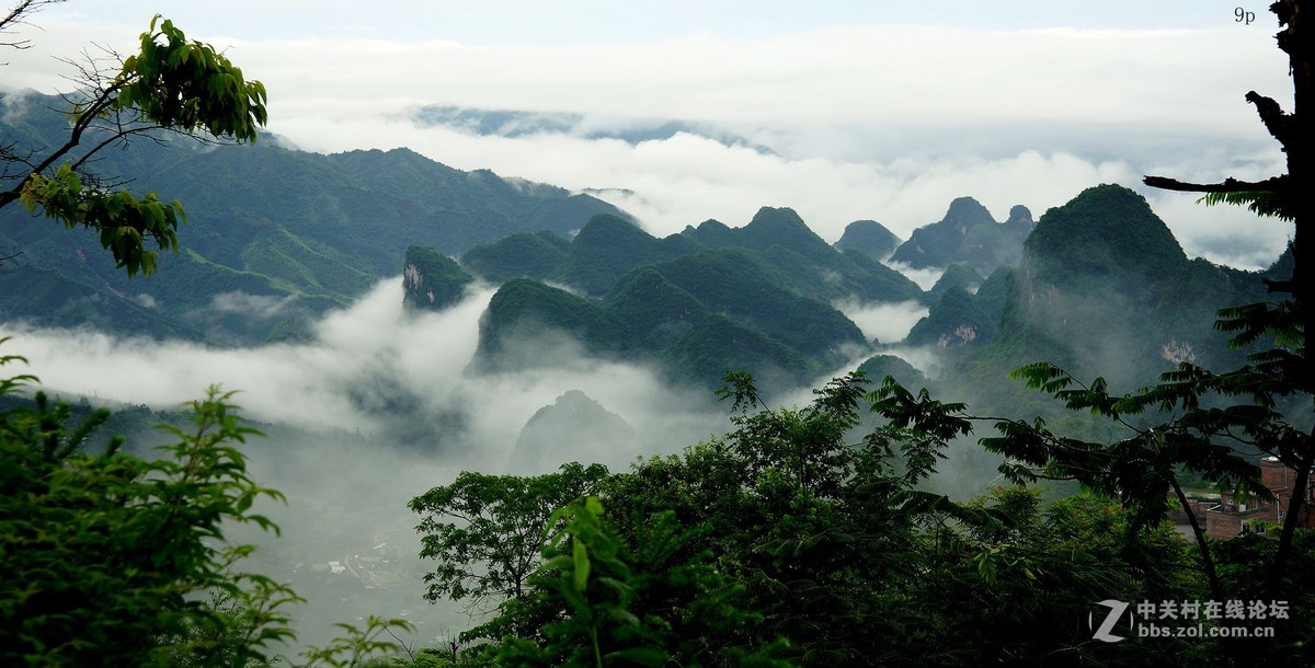 美丽的艺术之乡油岭村早晨风景