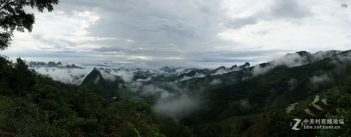 美丽的艺术之乡油岭村早晨风景