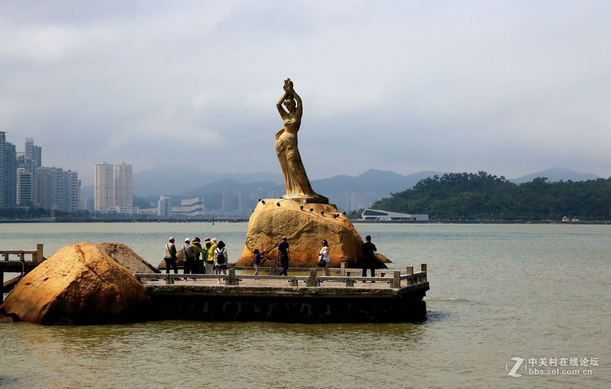 珠海渔女日月贝美景