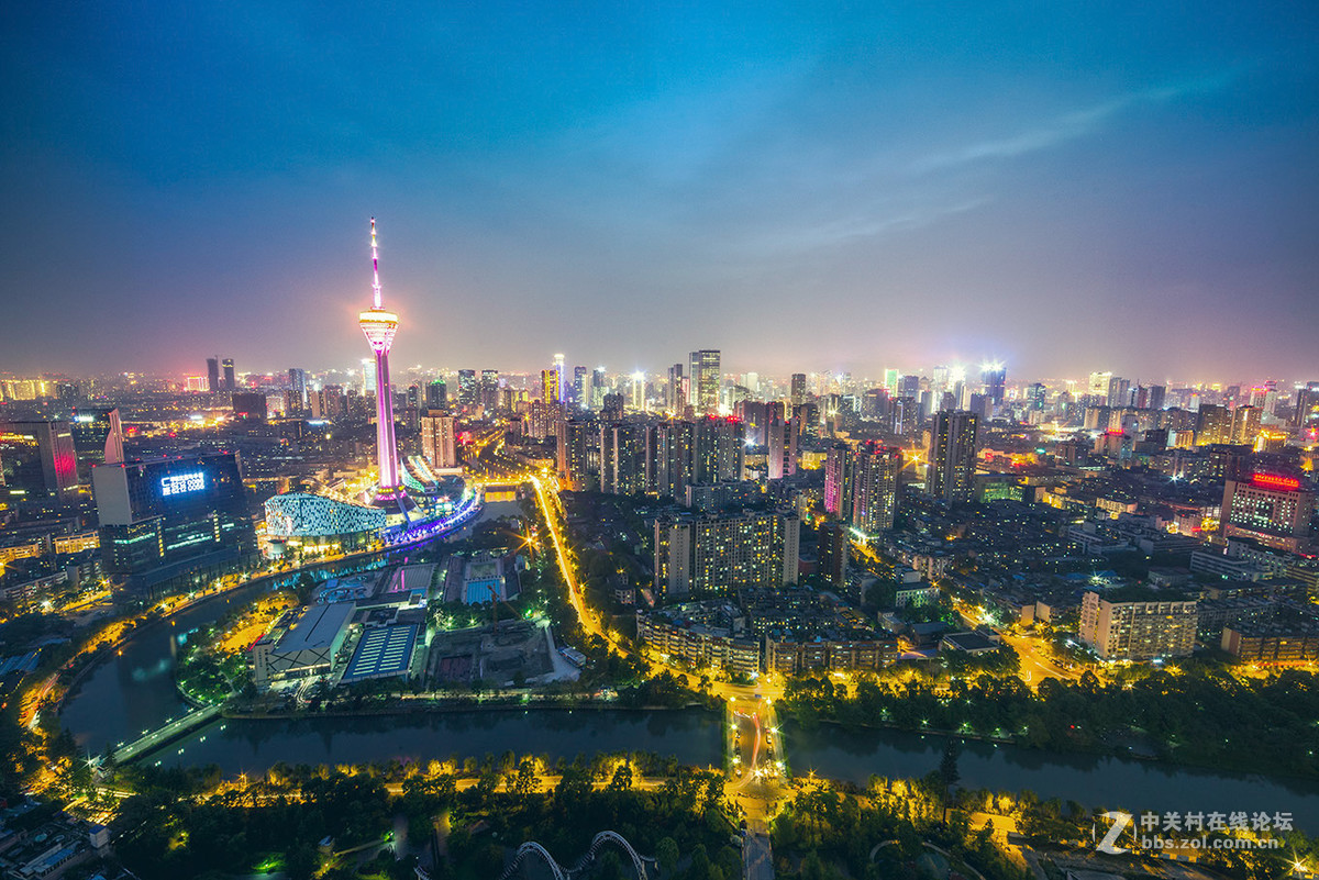 成都的夜景