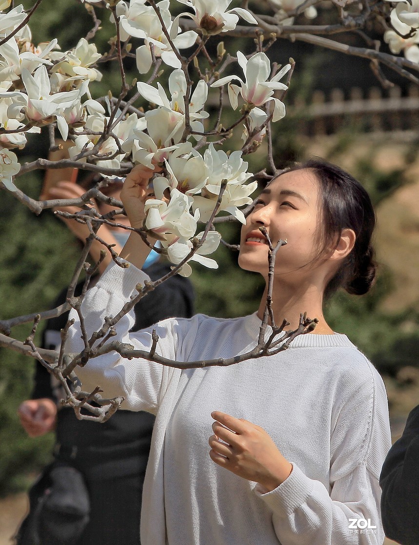 公园随拍还是《兰花与美女》又是一大堆妹子！哈哈！！
