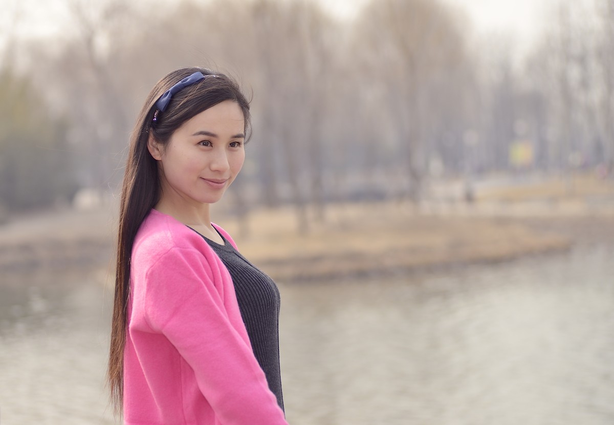 销假帖 海淀公园里的气质美女