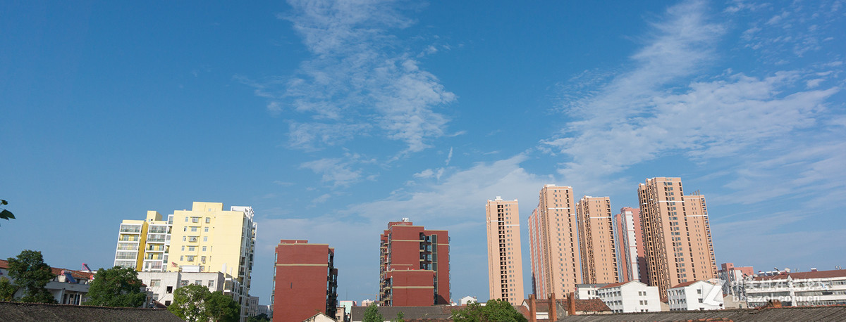 上班路上——一组蓝天白云报到
