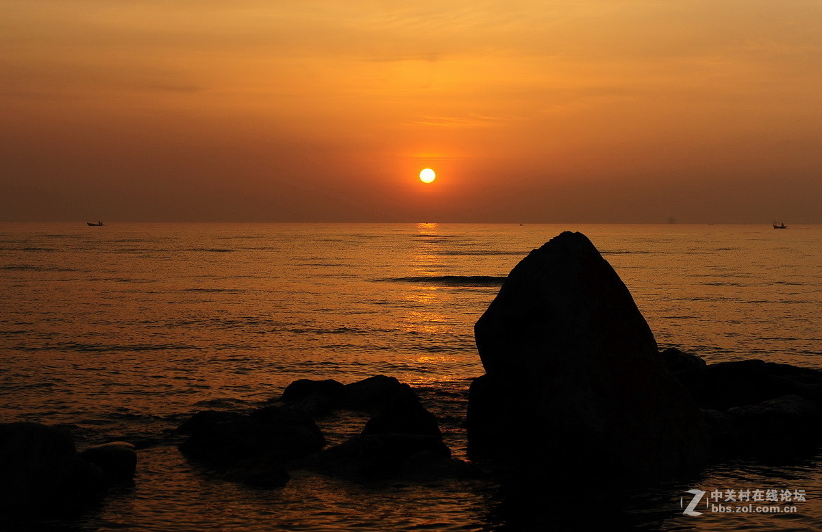 北戴河鸽子窝观日出