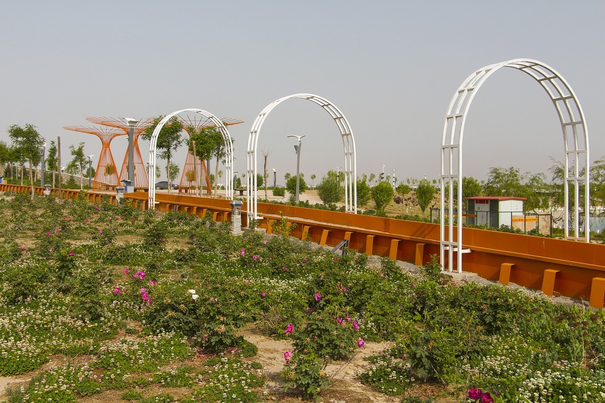 酒泉丝路公园拍摄