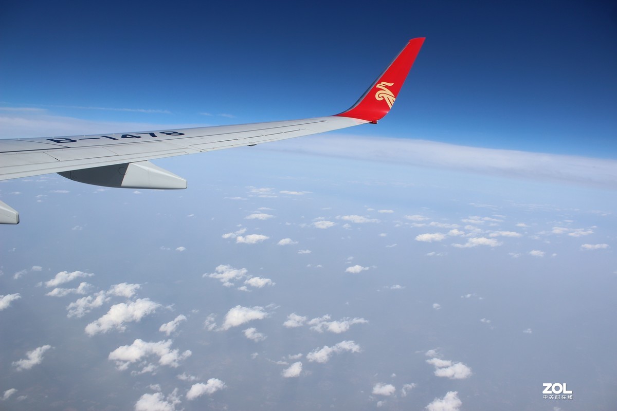 第一次坐飞机飞跃济南的黄河