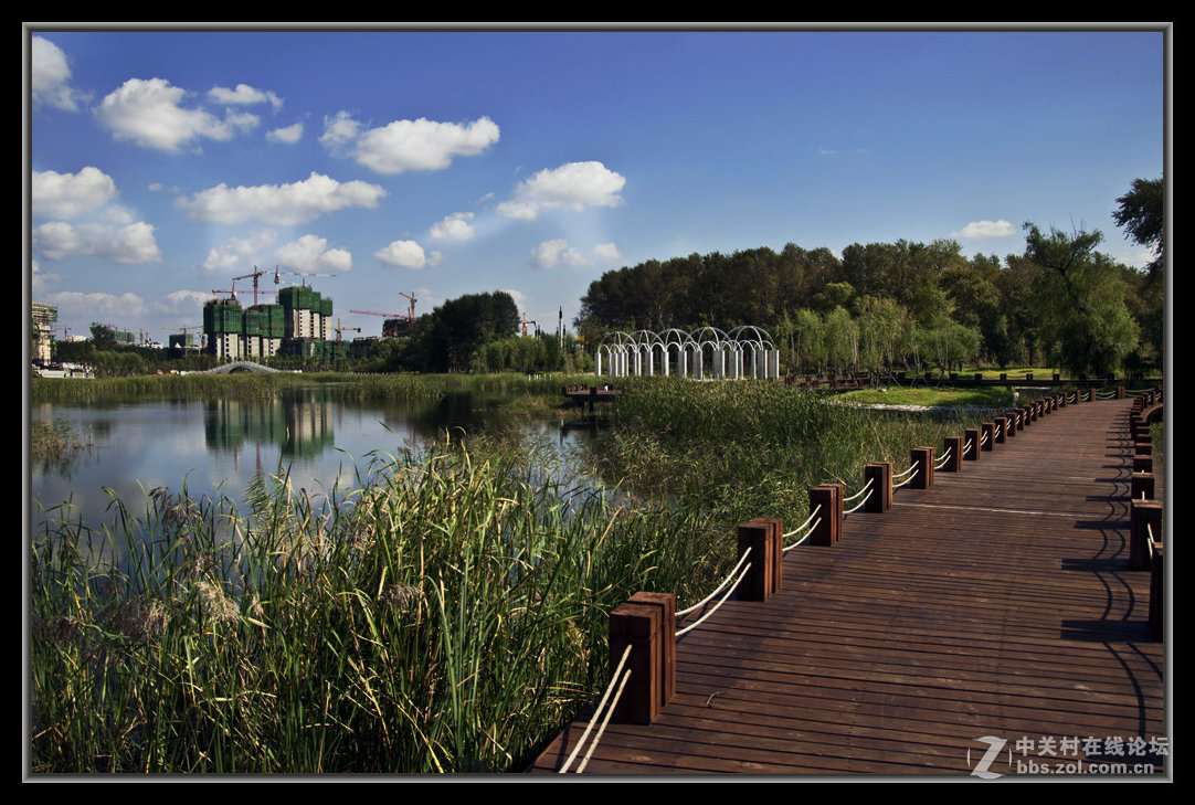 建设中的松原苏力德公园