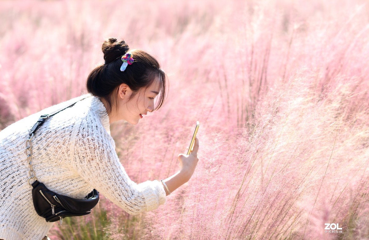 南昌艾溪湖粉黛季抓拍的美女