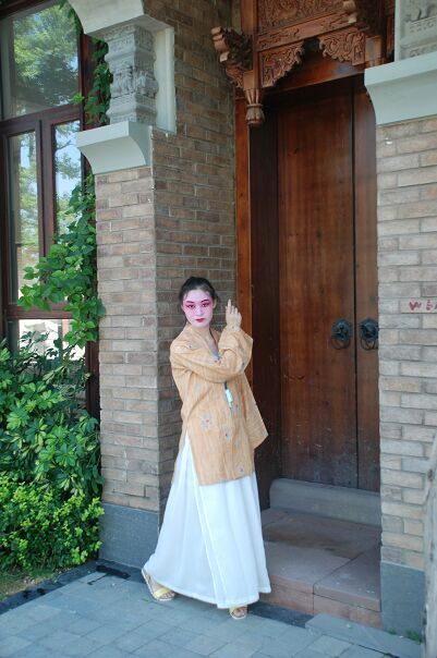 在洛帶博客小鎮完成的漢服戲曲油彩妝結合的創意攝影