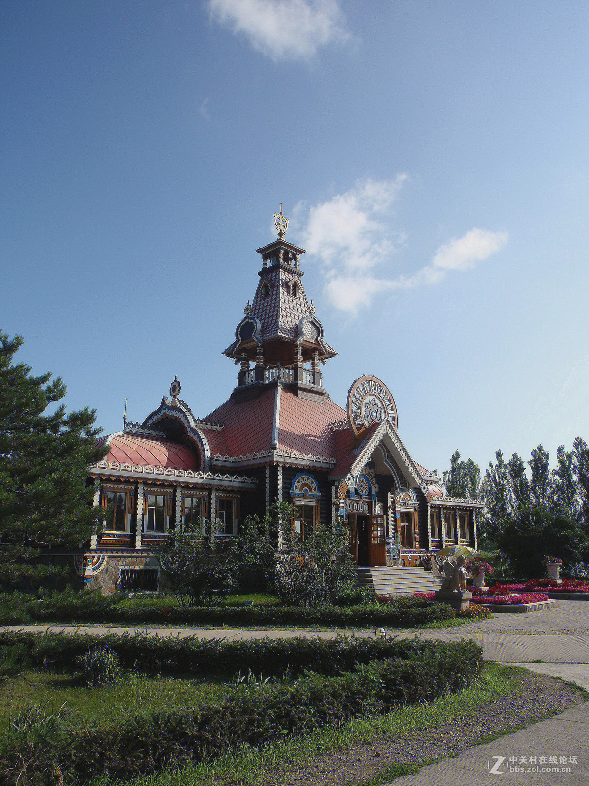 哈尔滨伏尔加庄园的欧式建筑群一