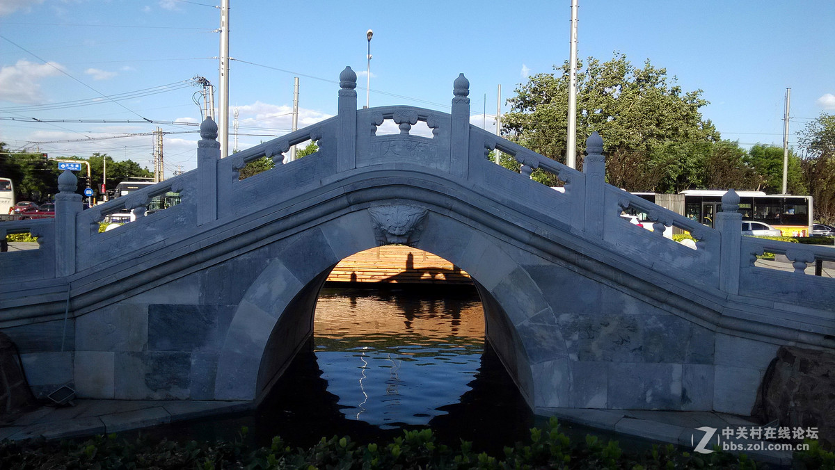 北京永定门与天桥儿的桥