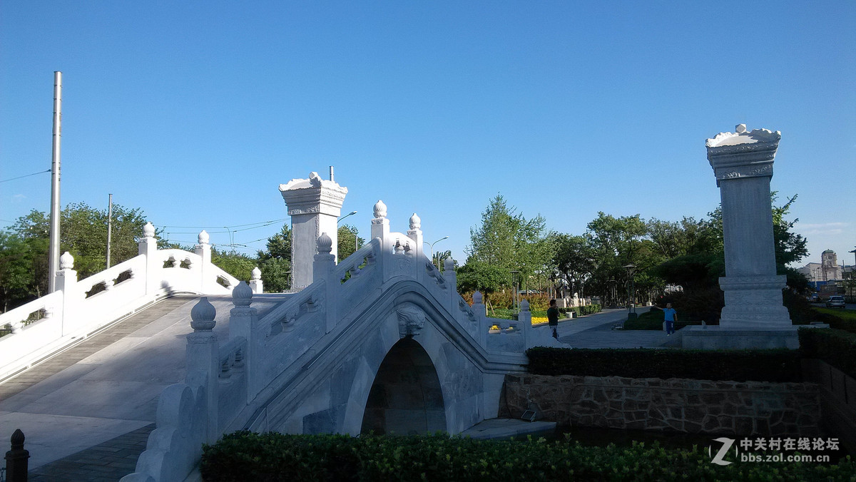 北京永定门与天桥儿的桥