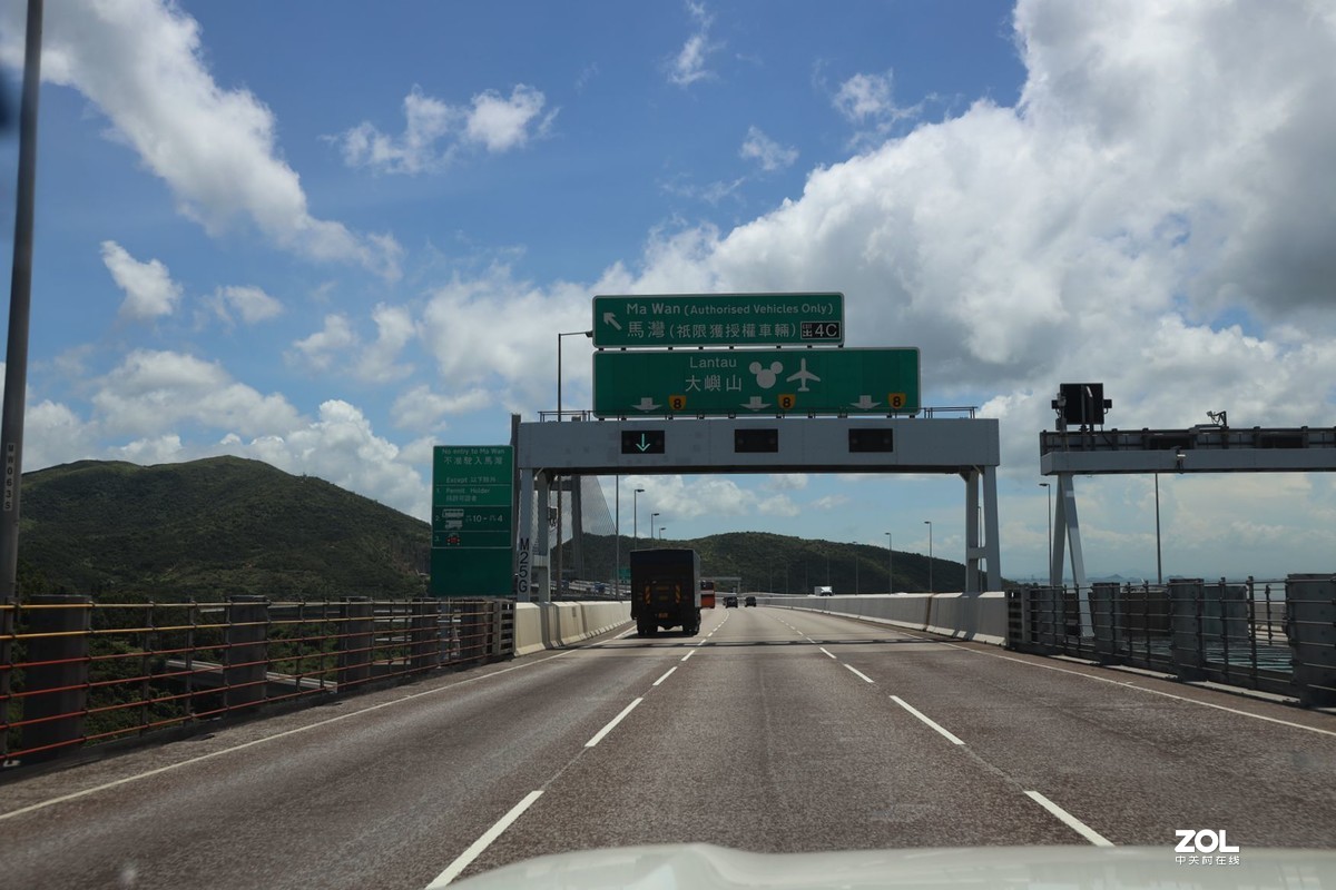 车拍香港元朗公路青马丁九大桥