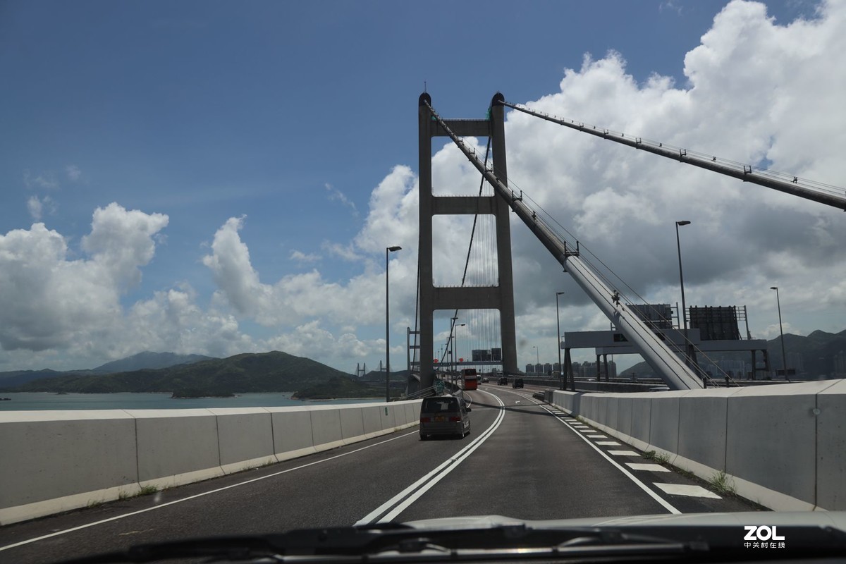 车拍香港元朗公路青马丁九大桥