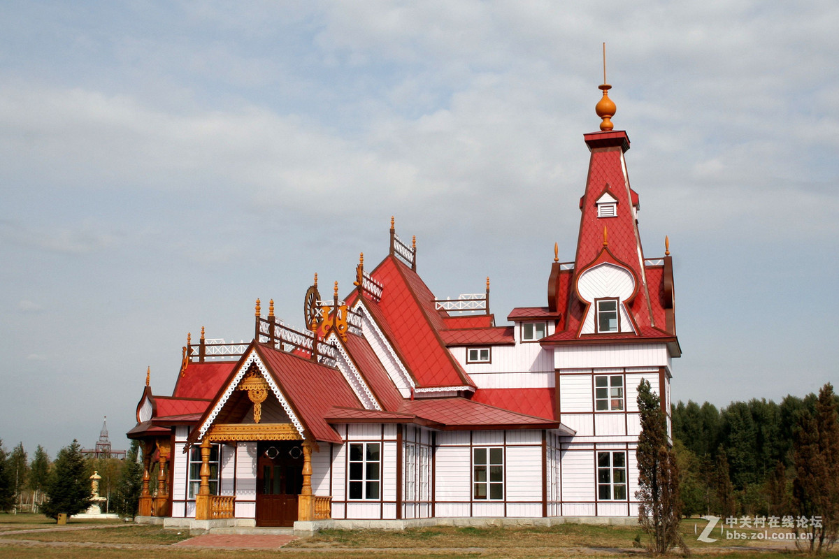 哈尔滨伏尔加庄园的欧式建筑群二