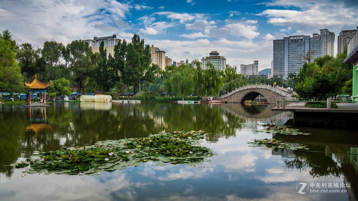 雨過天晴後的西寧人民公園