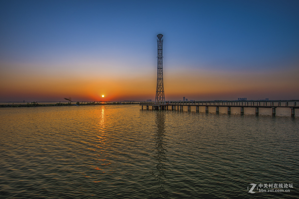 夕阳西下西太湖