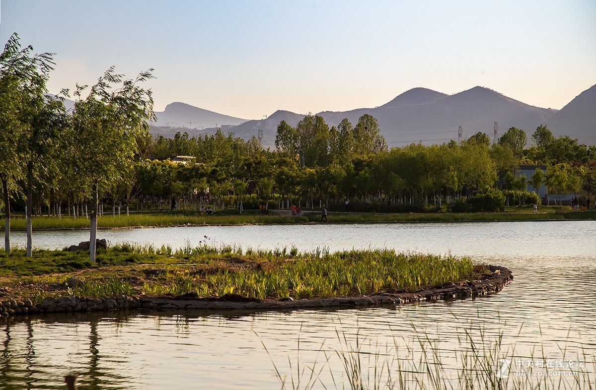 龙泉湖湿地公园的落日-中关村在线摄影论坛