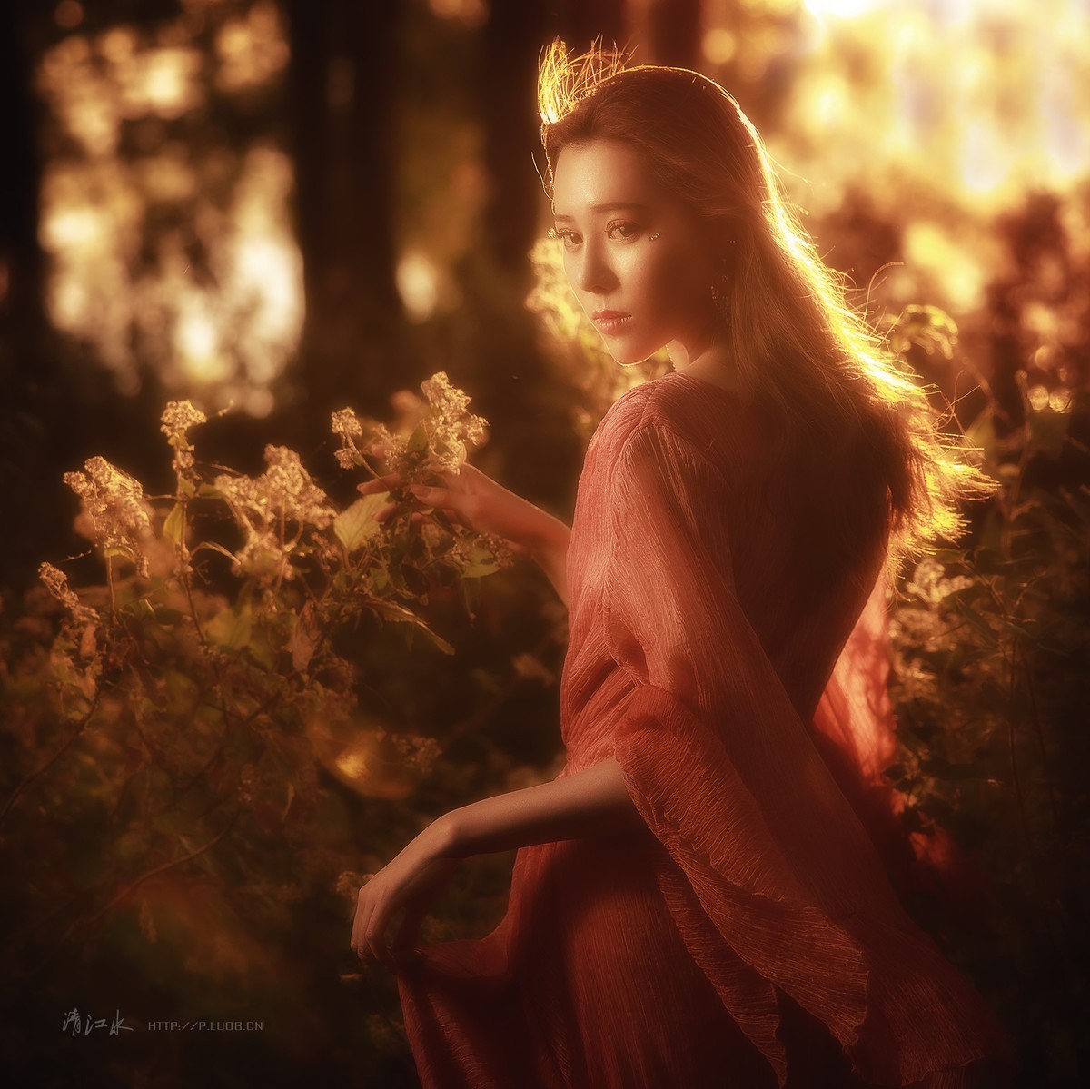 此刻的回眸，沉醉了一晚的霞