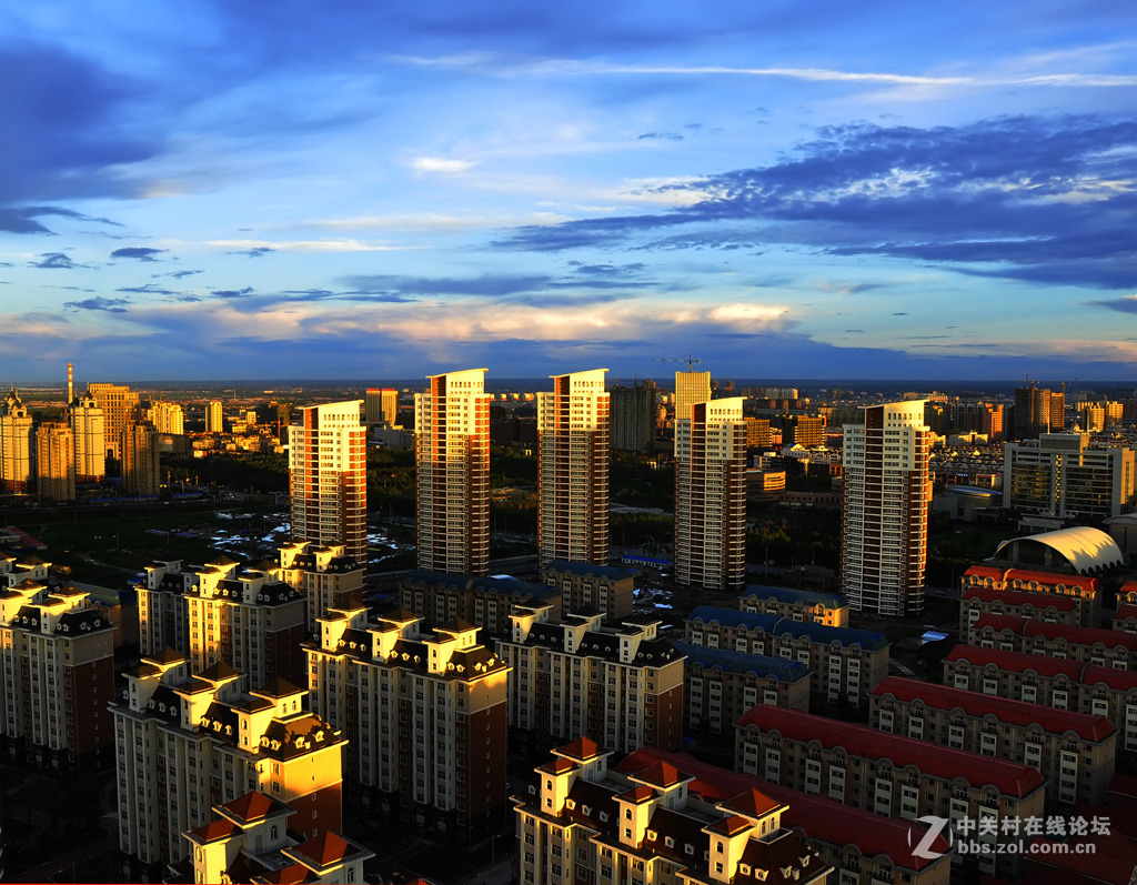吉林省松原市油田三百栋楼群风光