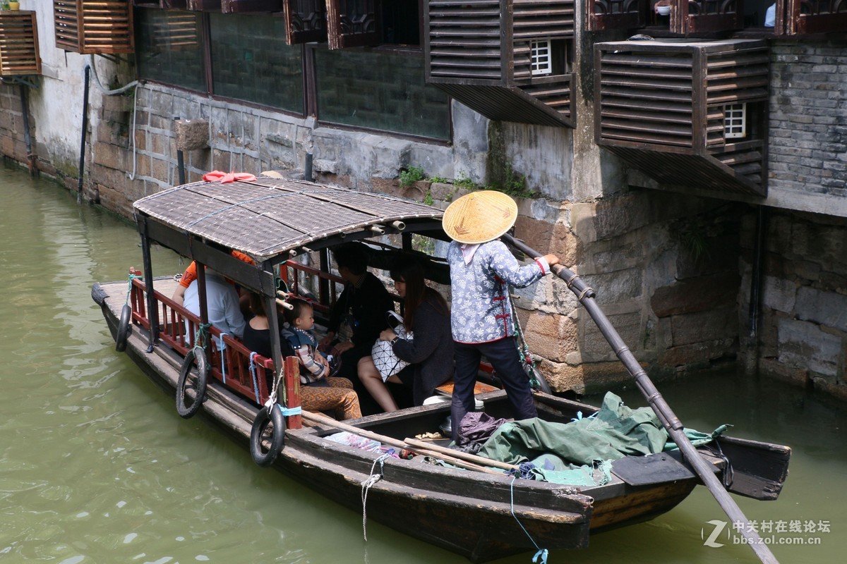 锦溪古镇泛舟