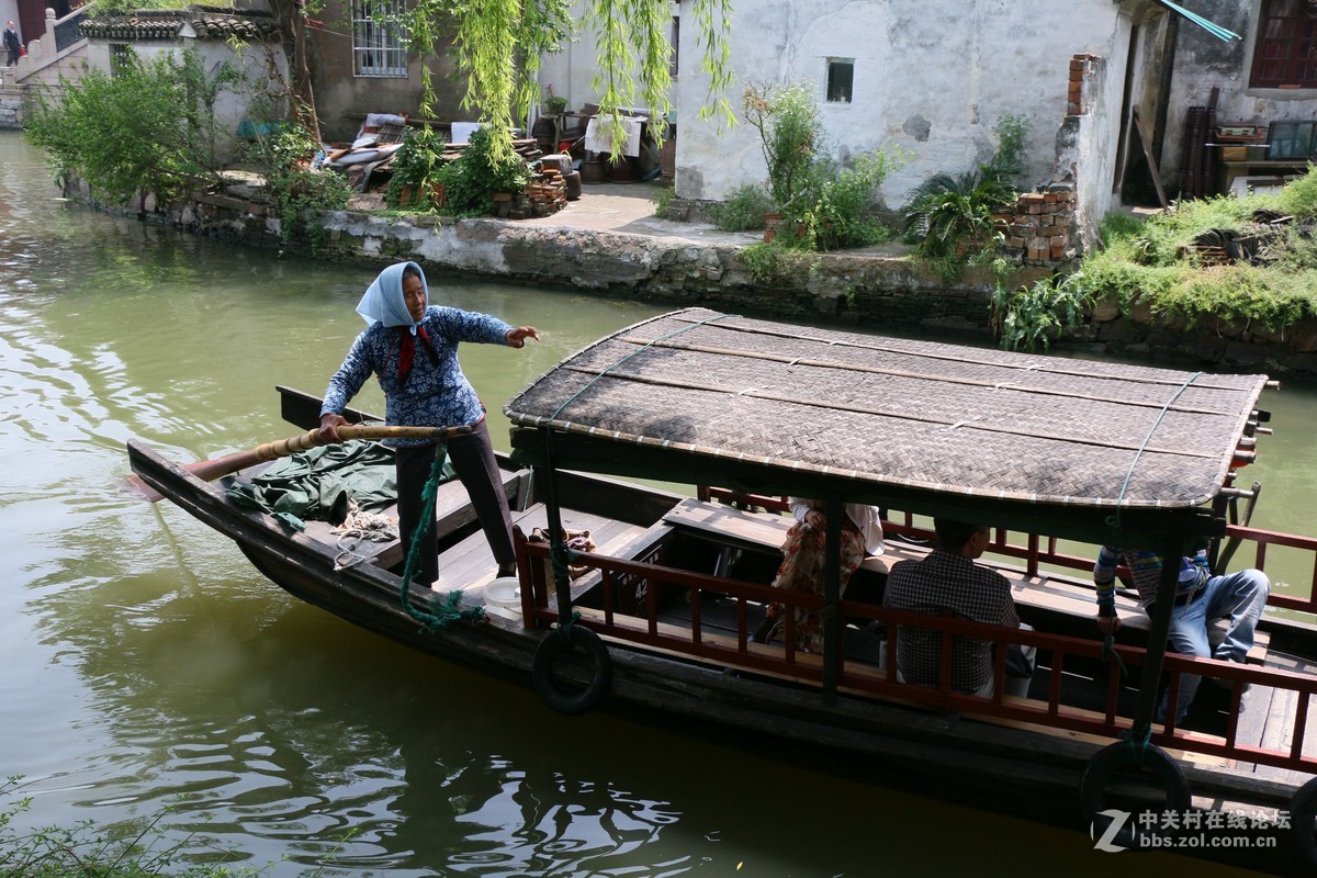 锦溪古镇泛舟