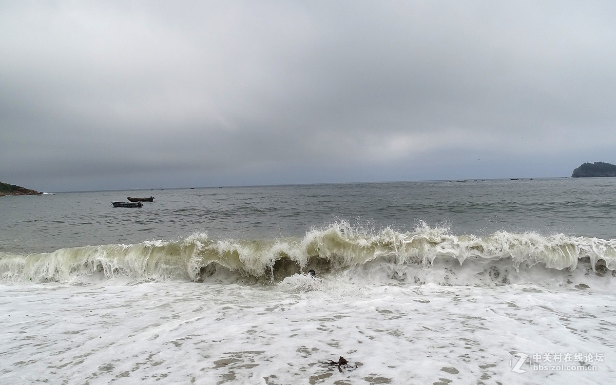 8月4日付家庄海景，浪大！涌急！