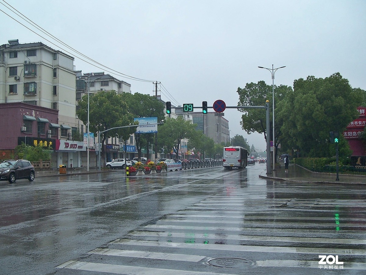 雨中即景~一手打大伞，一手拿相机有点费劲