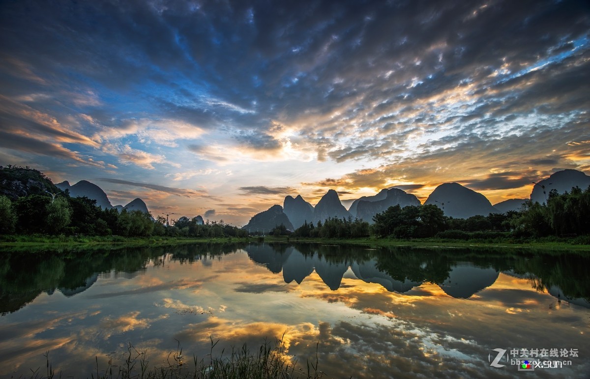 桂林都督山晚霞