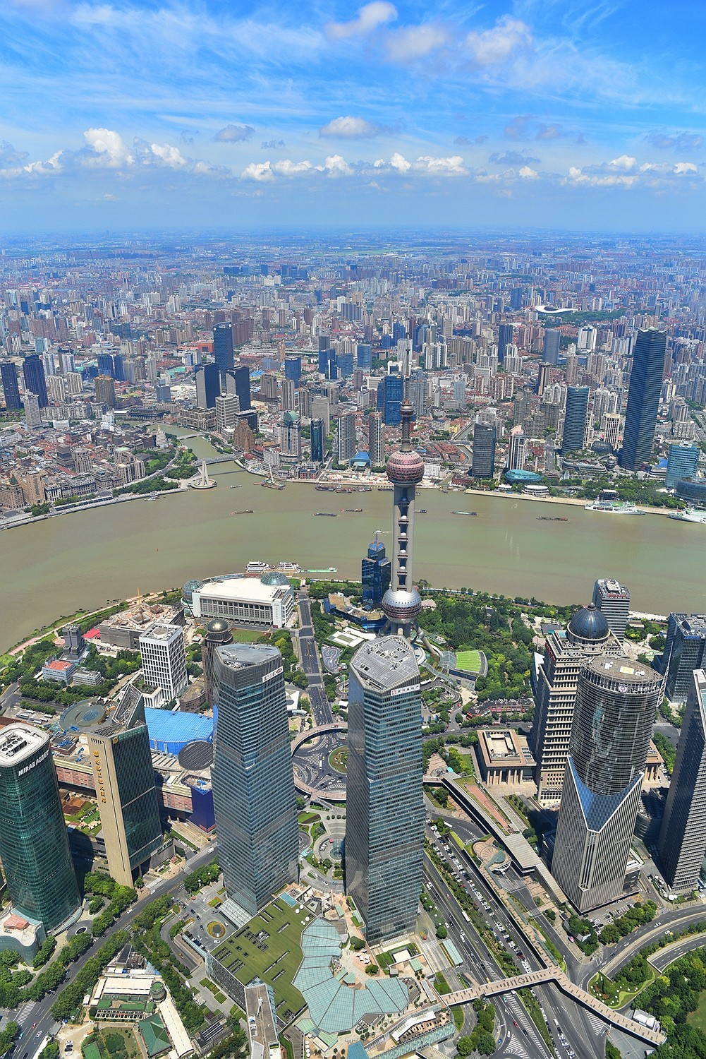 上海高楼俯视图图片