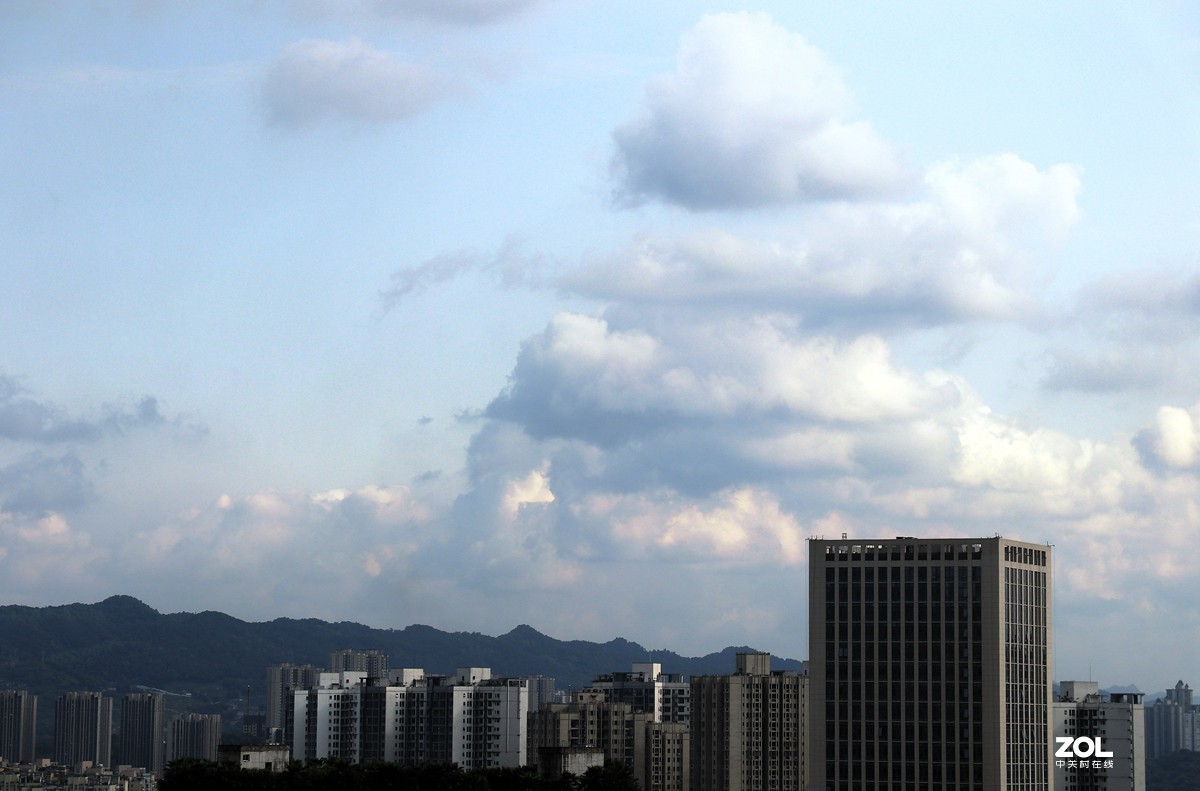 EOS M6 城市蓝天白云