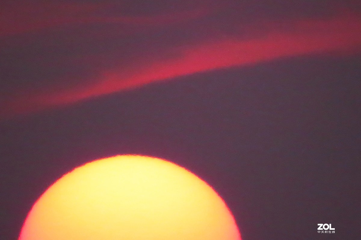 下班路上随手拍：初春之夕阳西下……