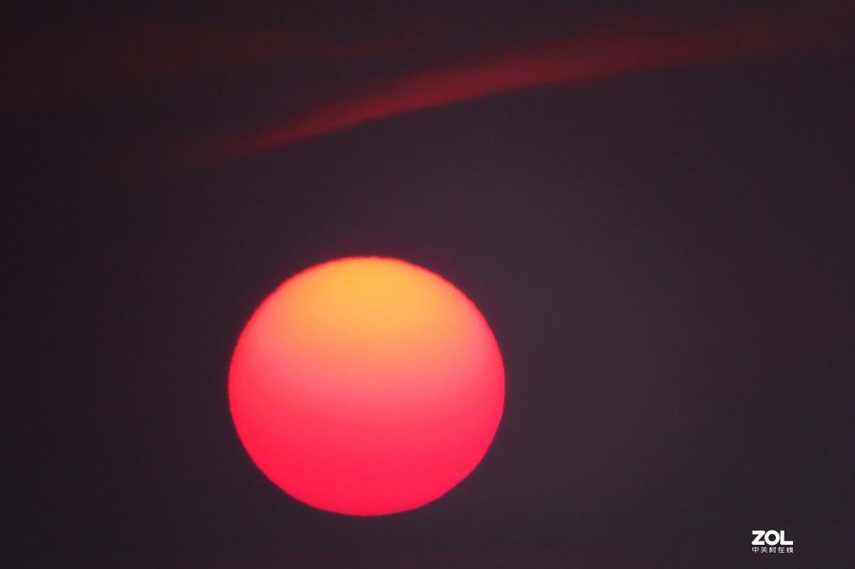 下班路上随手拍：初春之夕阳西下……