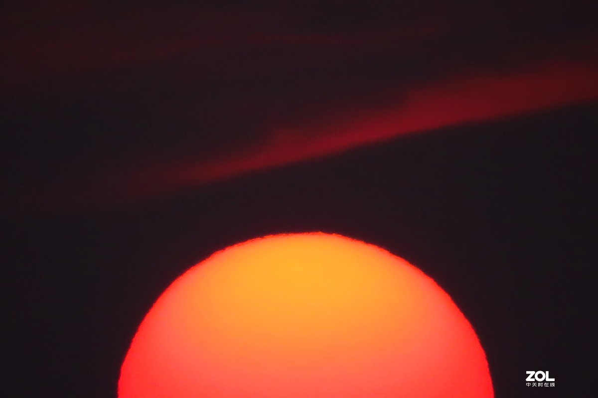 下班路上随手拍：初春之夕阳西下……