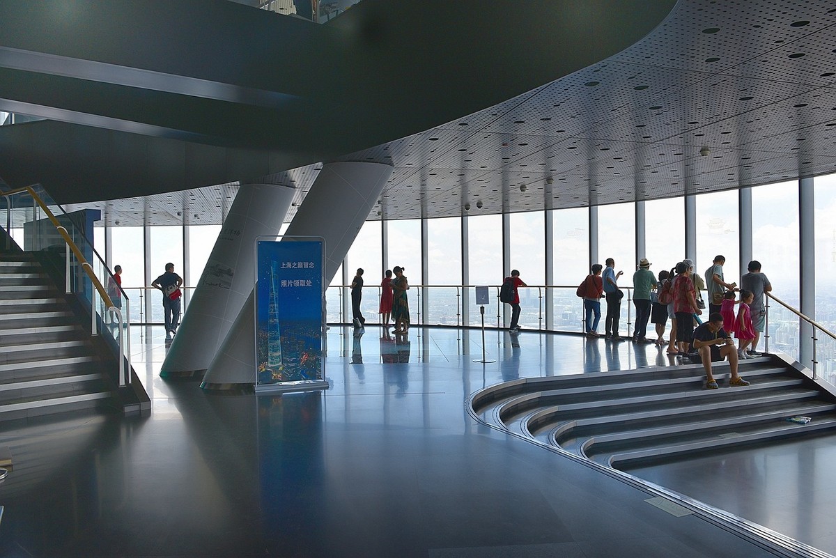 上海巅峰中心大厦最高楼内部景观
