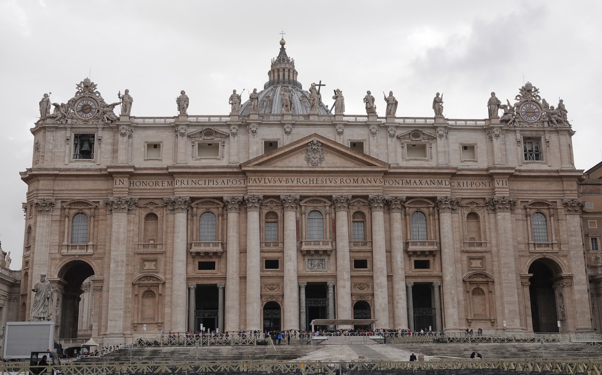 深秋欧洲四国游梵蒂冈圣彼得广场和圣彼得大教堂