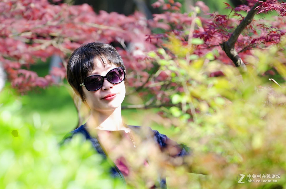 春花烂漫映伊人