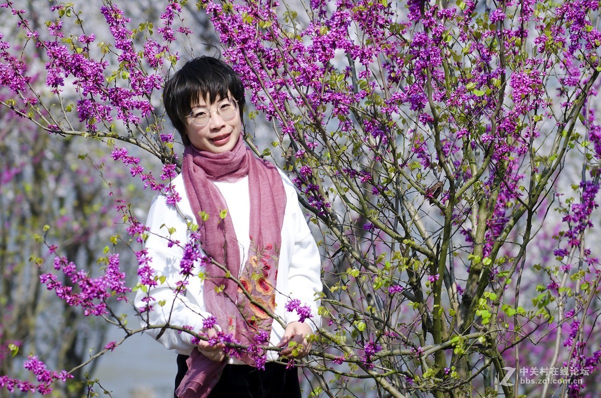 春花烂漫映伊人