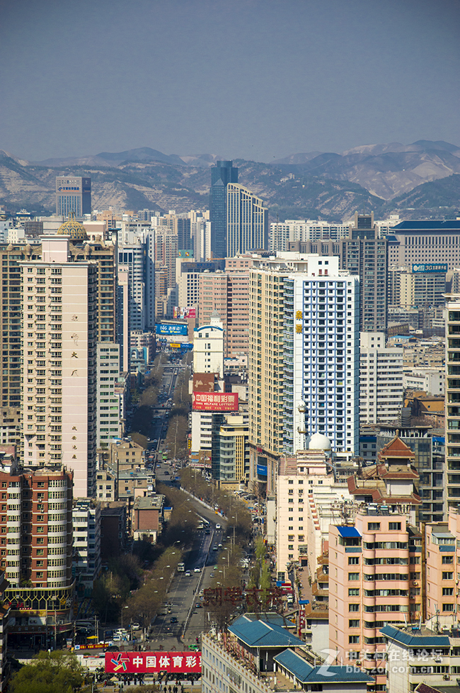 俯 瞰 兰 州 市 区-中关村在线摄影论坛