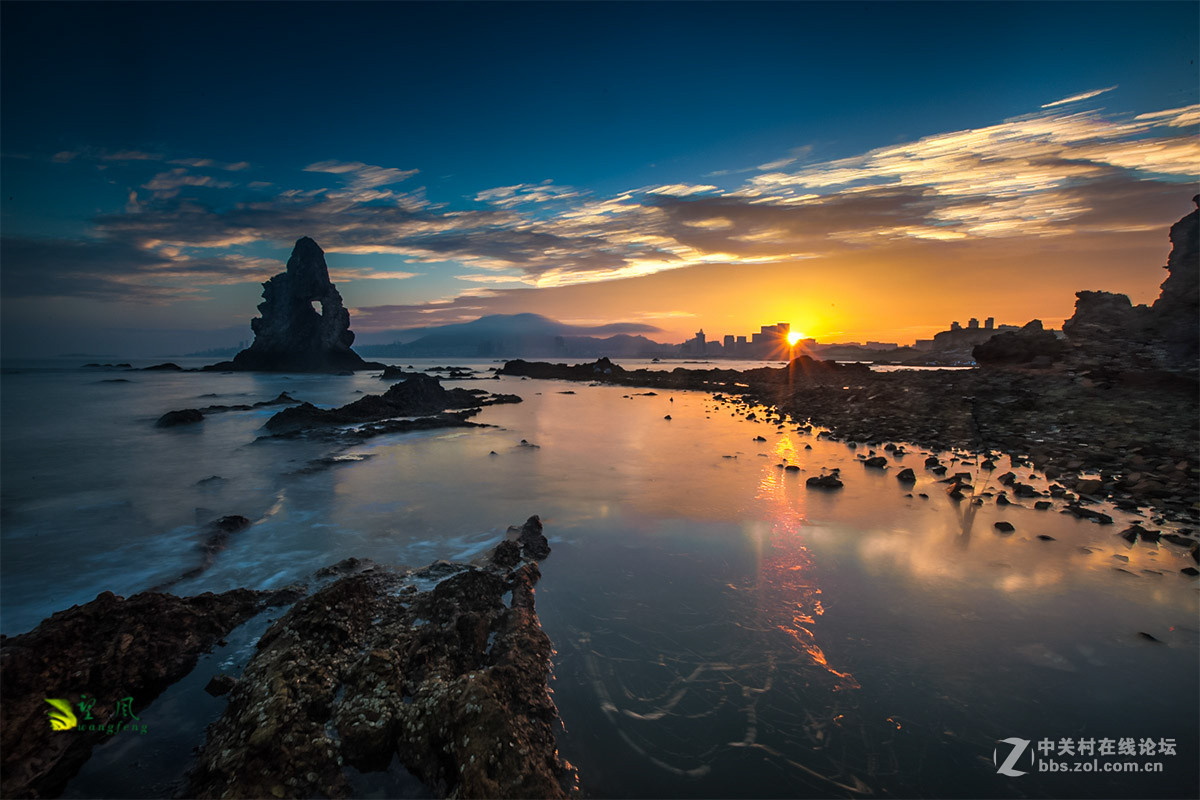 迷人的石老人海湾