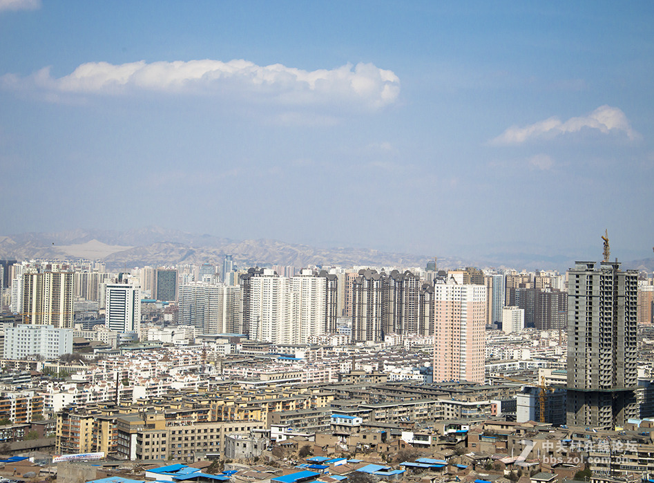 俯 瞰 兰 州 市 区-中关村在线摄影论坛